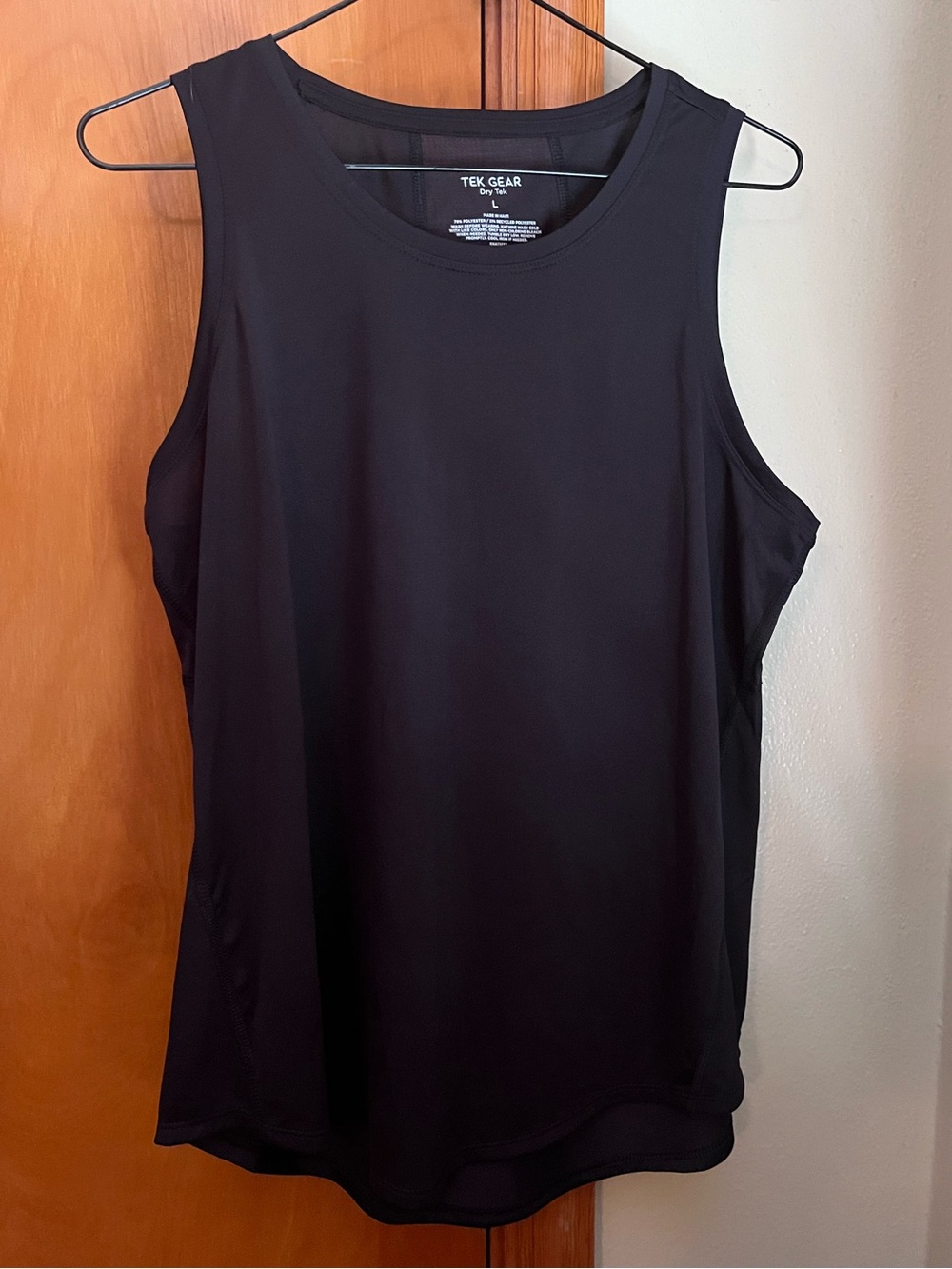 NWOT Tek Gear Black Dry Tek Performance Tank Top